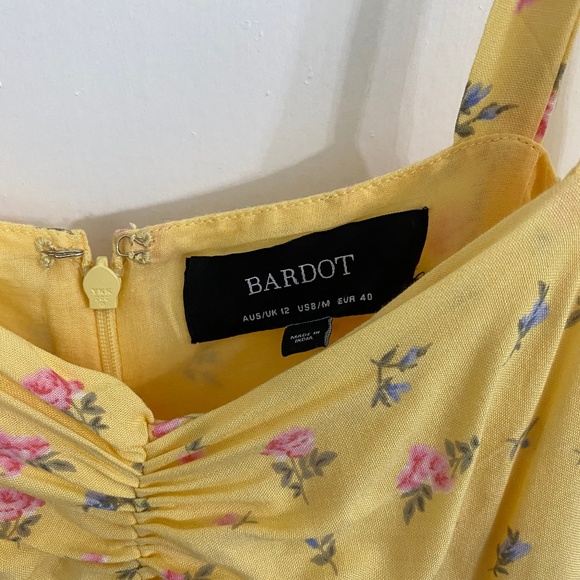Bardot Yellow Floral Dress - Picture 4 of 4